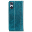 Etui do Sony Xperia 5 V, Wallet Litchi Leather, zielone