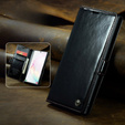 Etui z klapką CASEME do Samsung Galaxy Note 10 Plus, Waxy Textured, czarne