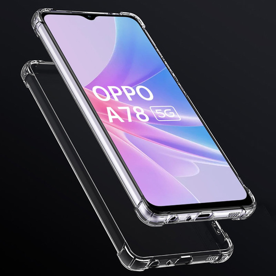 Etui do Oppo A78 5G, Dropproof, Przezroczyste