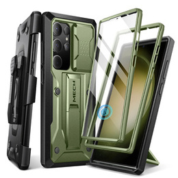 Etui do Samsung Galaxy S24 Ultra, Tongate MECH Series Clip, zielone