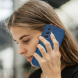 Etui do Samsung Galaxy A54 5G, Twill Dots, z ochroną aparatu, Niebieskie
