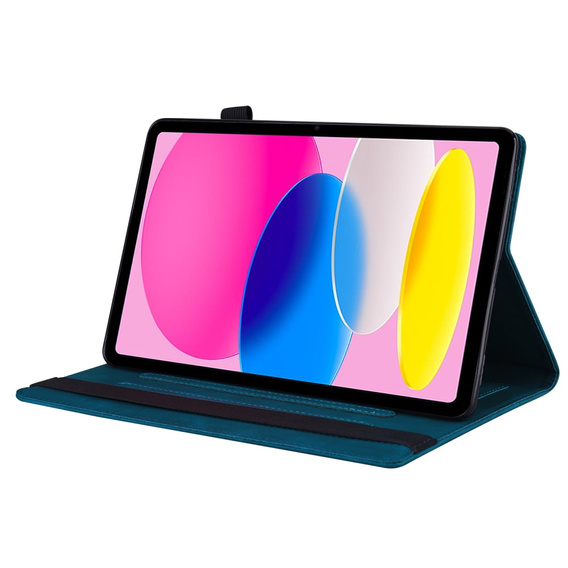 Etui do iPad 10.9" 2022 (10 gen.), Classic, z miejscem na rysik, niebieskie