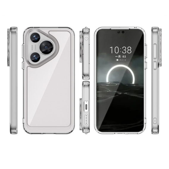 Etui do Huawei Pura 70, Fusion Hybrid, przezroczyste