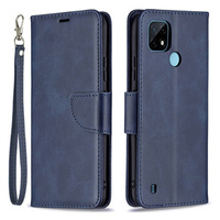 Etui Wallet with Strap do Realme C21, Blue