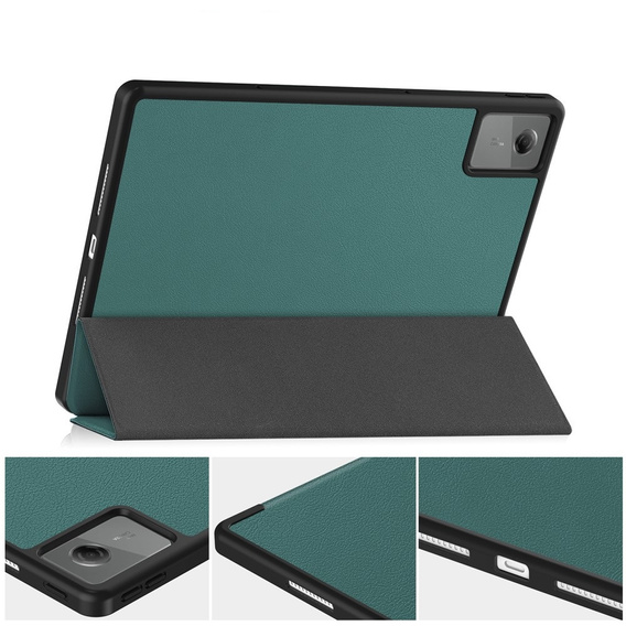 Etui do Lenovo Idea Tab Plus, Smartcase, zielone