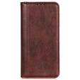 Etui do Samsung Galaxy A55 5G, Wallet Litchi Leather, brązowe
