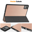 Etui do Lenovo Idea Tab Plus, Smartcase, różowe rose gold