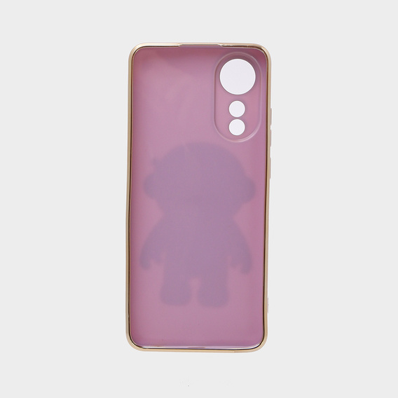 Etui do Oppo A78 4G, Astronaut, fioletowe