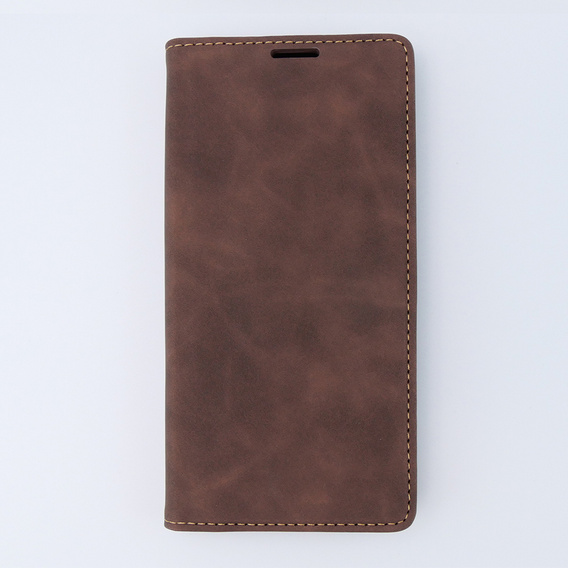 Etui do Motorola Moto G13/ G23 4G, ERBORD Vintage portfel z klapką, kawowe