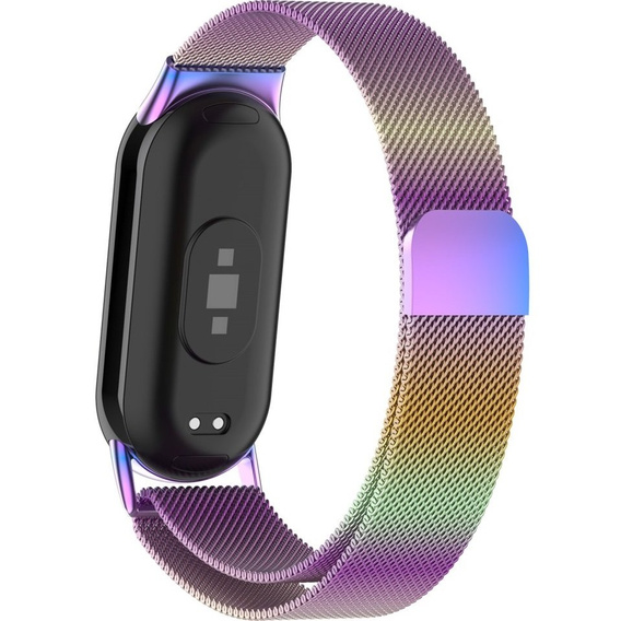 Pasek Bransoleta Milanese do Xiaomi Smart Band 10 / 9 / 8, Wielokolorowy