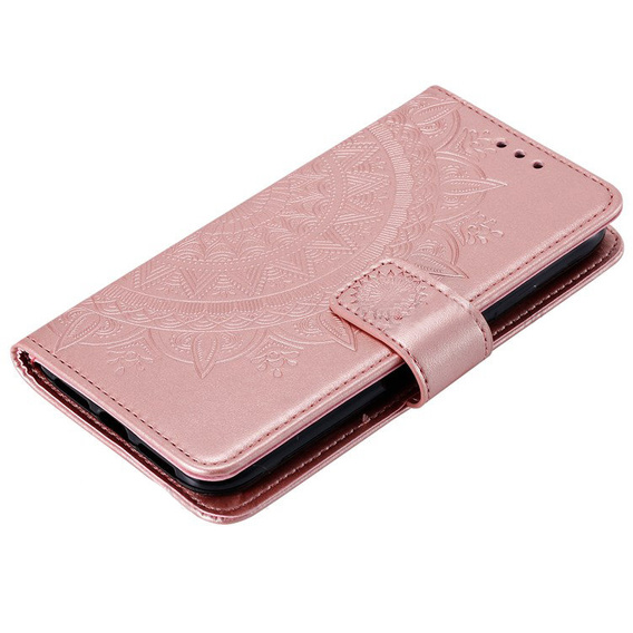 Etui z klapką do Motorola Moto G71 5G, Mandala, różowe