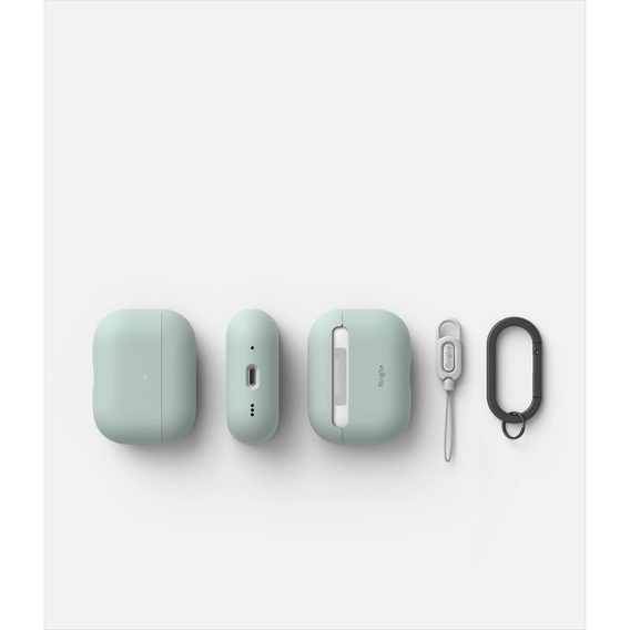 RINGKE Etui na Słuchawki Airpods Pro 1 / 2, Silicone, Seafoam