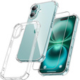Etui do iPhone 16, Erbord Dropproof, przezroczyste + Szkło