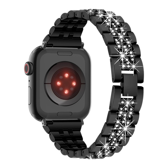 Bransoleta do Apple Watch 1/2/3/4/5/6/7/8/9/10/11/SE Ultra 1/2/3 42/44/45/46/49mm, Czarna