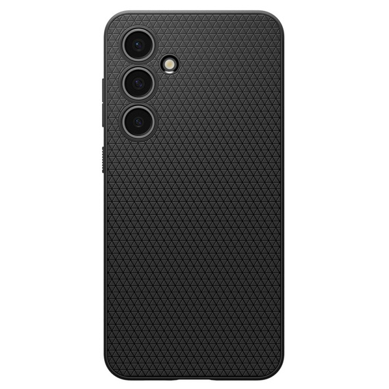 Etui Spigen do Samsung Galaxy S24 FE, Liquid Air, czarne + Szkło Hartowane 9H