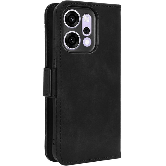 Etui z klapką do Oppo Reno 14, Card Slot, czarne