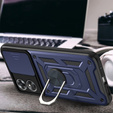 Etui pancerne do Oppo A17, CamShield Slide, niebieskie