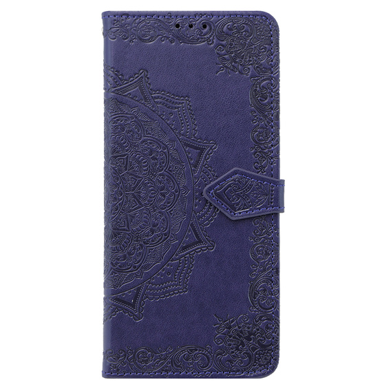 Etui z klapką do Oppo A58 4G, Mandala, fioletowe