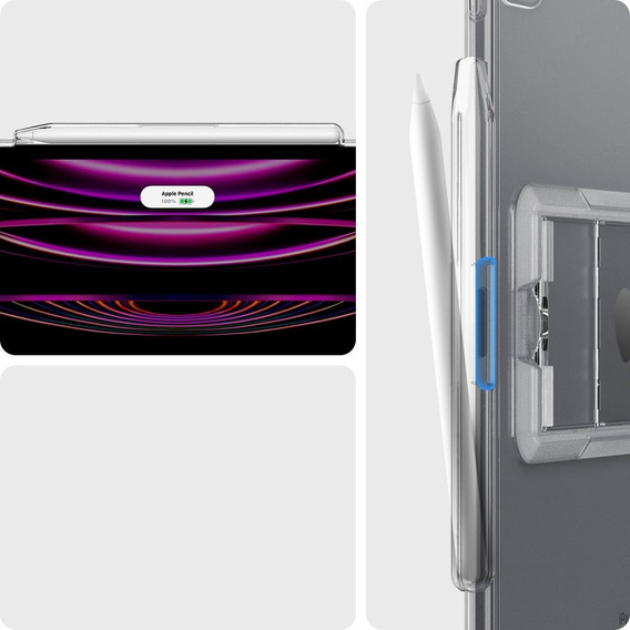 Etui Spigen do iPad Pro 12.9" 2022/2021 (6/5 gen.), AirSkin Hybrid S, Crystal Clear