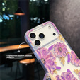 Etui do iPhone 17 Pro Max, Laser Flower, do MagSafe, Violet