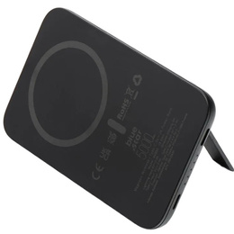 Power bank Blue Star W0553, 5000 mAh, MagSafe, podstawka – czarny