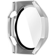 2w1 Etui + Szkło Hartowane do Huawei Watch GT 6 Pro 46mm, Srebrne