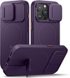 Etui do iPhone 15 Pro, Suritch Shockproof, do MagSafe, fioletowe