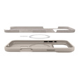 Etui Spigen do iPhone 17 Pro Max, Silicone Fit Mag MagSafe, Stone
