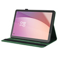 Etui do Lenovo Tab M9, Wallet Pen Slot, butterflies, zielone