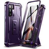 Etui pancerne do Samsung Galaxy S21 FE, Dexnor Full Body, ciemnofioletowe