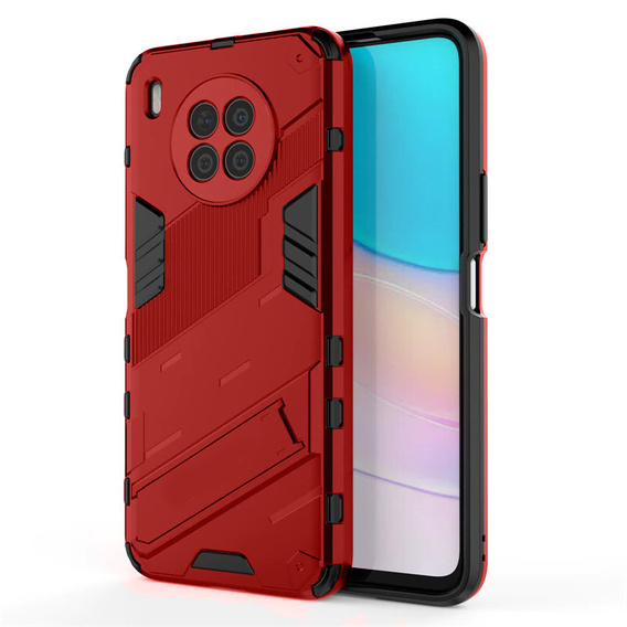 Etui do Huawei Nova 8i, Military kickstand, Czerwone