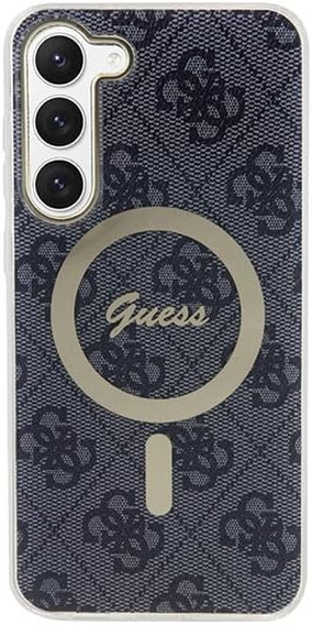 Etui GUESS do Samsung Galaxy S23, Hardcase IML 4G, do MagSafe, czarne