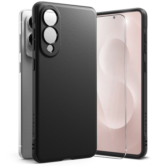 Etui Ringke Onyx do Samsung Galaxy S25 Edge + Szkło Hartowane 9H – Czarne