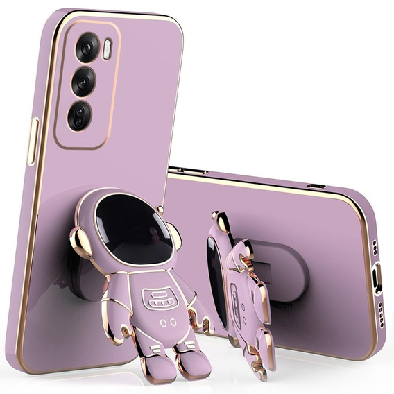 Etui do Oppo Reno 12, Astronaut, fioletowe