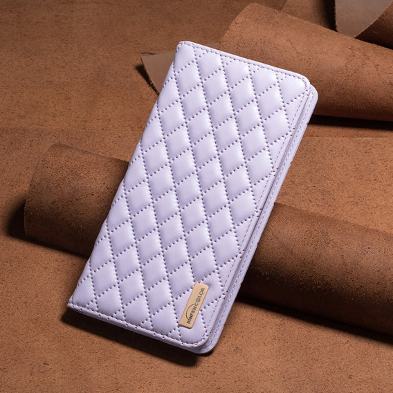 Etui z klapką do Samsung Galaxy A34 5G, Wallet, BINFEN COLOR, fioletowe