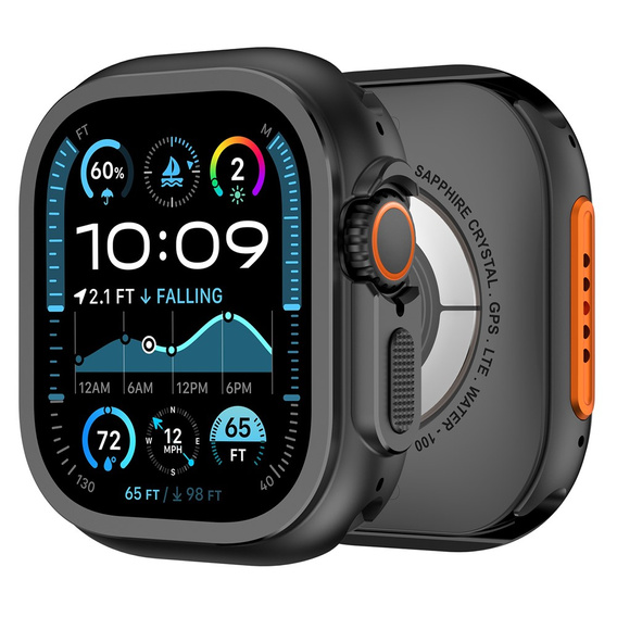 Etui ochronne do Apple Watch Ultra 3 / Ultra 2 / Ultra 49mm, czarne
