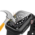 2w1 Etui + Szkło Hartowane do Apple Watch 7/8/9 45mm, Czarne