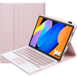 Etui z klawiaturą Bluetooth Touchpad do Lenovo Idea Tab 11" 2025 TB336FU TB336ZU, różowe