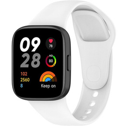 Pasek Silikonowy do Xiaomi Redmi Watch 3, Biały