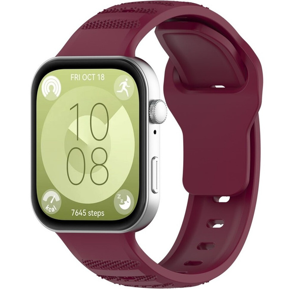 Pasek Silikonowy do Huawei Watch Fit 4 / 4 Pro / 3, Czerwony