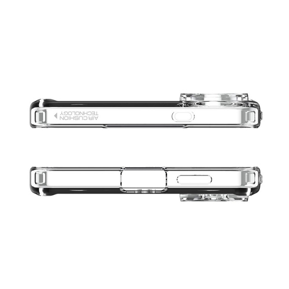 Etui z MagSafe Spigen do Samsung Galaxy S25 Edge, Ultra Hybrid, Neo One, przezroczyste + Szkło Hartowane 9H