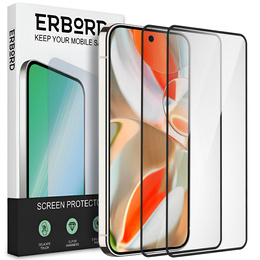 2x Szkło Hartowane do Google Pixel 9 Pro XL, ERBORD 3D pełne, szybka na cały ekran