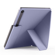 Magnetyczne etui origami do Samsung Galaxy Tab S10 Lite / S10 FE / S9 FE / S9 – ciemnofioletowe
