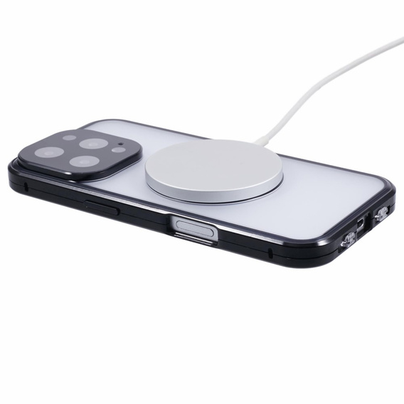 Etui Magnetic Dual Glass MagSafe do iPhone 16 Pro Max, czarne