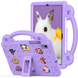 Etui do Samsung Galaxy Tab S6 Lite 10.4" 2020/2022/2024 / Tab A7 2020 T500 / T505 / Tab S6 T860/T865, Cute Patterns, z podstawką, Fioletowe