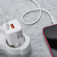 Forcell F-Energy Mini GaN III VT-25B 25W, kompaktowa ładowarka z podwójnym portem - biała