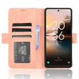 Etui z klapką do TCL 40 NxtPaper, Card Slot, różowe