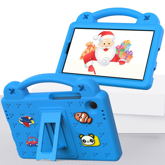Etui do Samsung Galaxy Tab A11/A9, Cute Patterns, z podstawką, Niebieskie