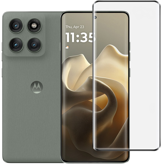 Szkło Hartowane 3D do Motorola Edge 60 Pro, czarna ramka