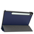 Etui do Samsung Galaxy Tab S9 FE / S10 FE, Tri-fold, z miejscem na rysik, granatowe